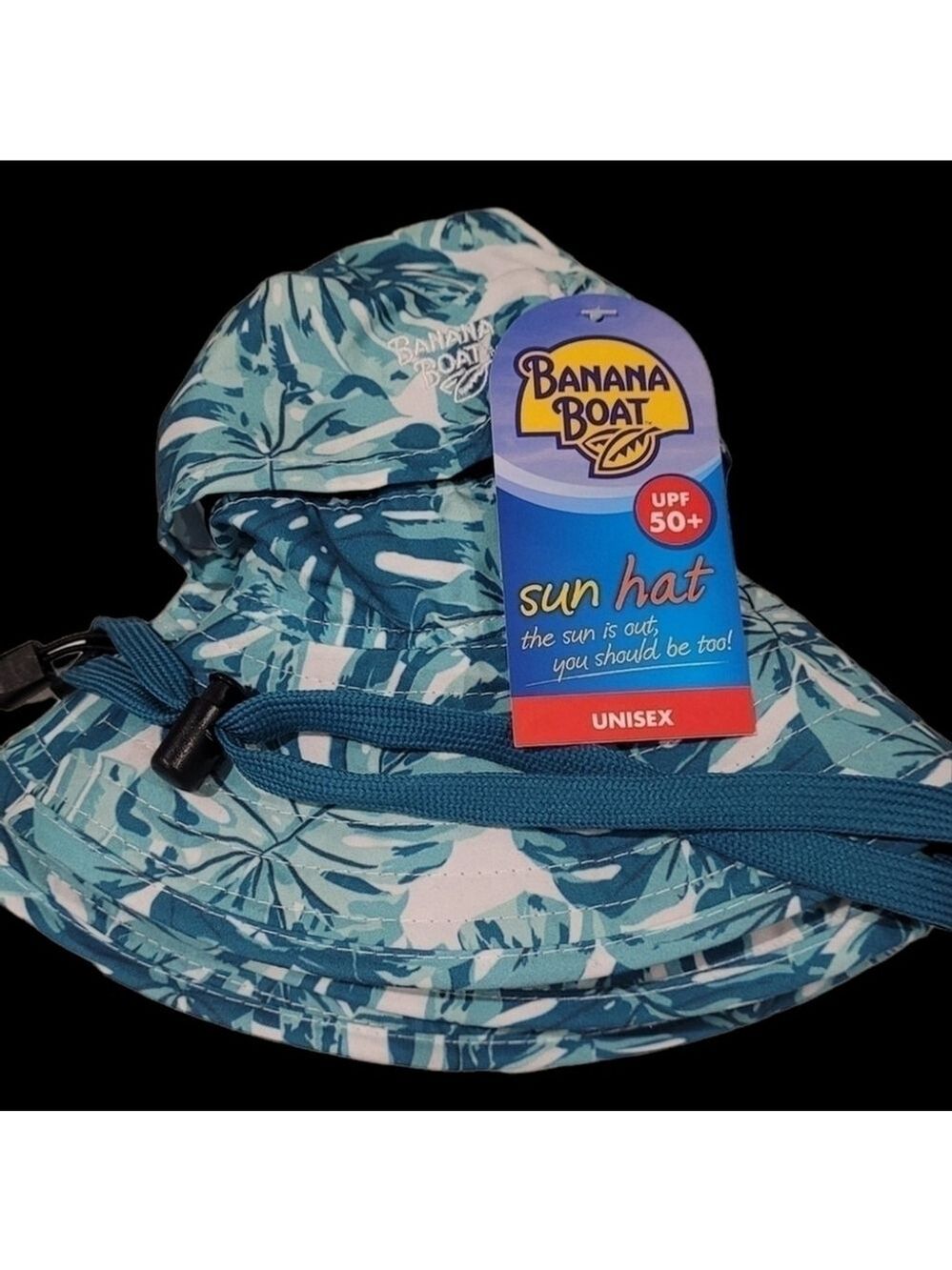 BANANA Boat | Unisex Sun Hat Blue Palms OS - Picture 13 of 16